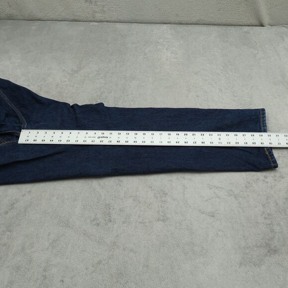 Levi's 505 Jeans Mens Size 40x30 Blue Regular Straight 100% Cotton Denim Dark - Picture 16 of 16